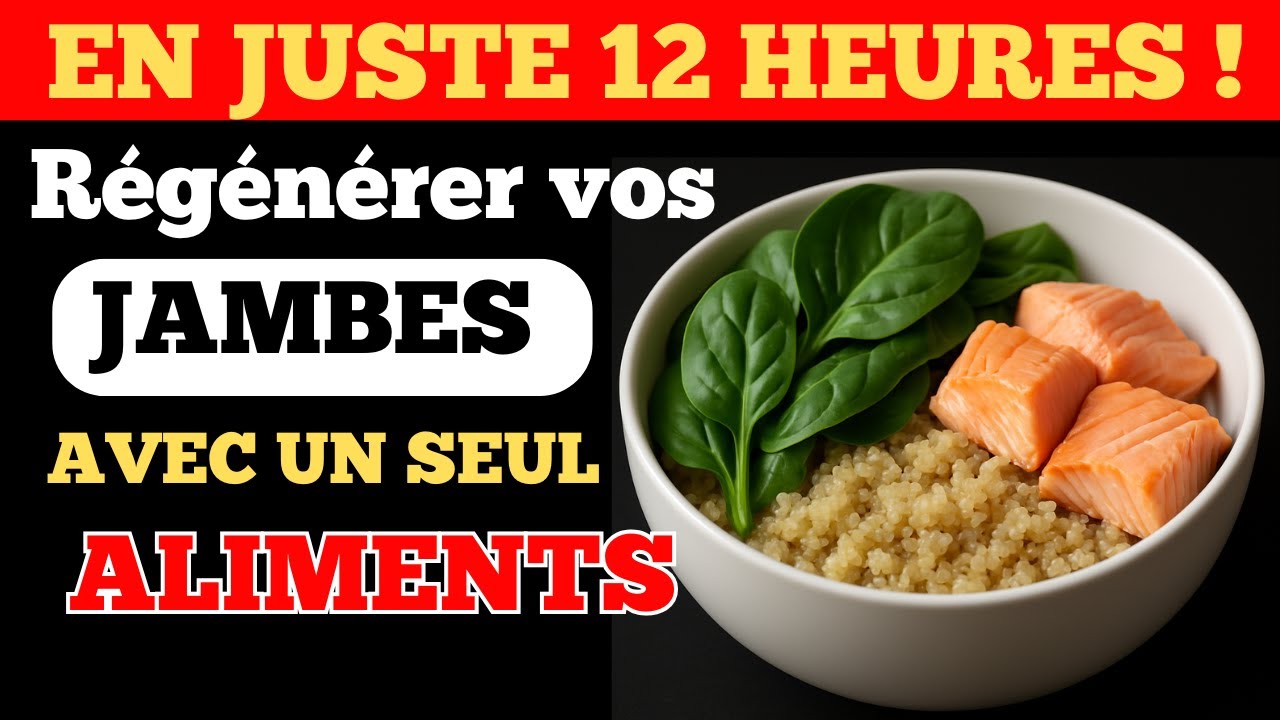 8 Aliments Scientifiquement Prouvés pour Renforcer vos Jambes en 12h
