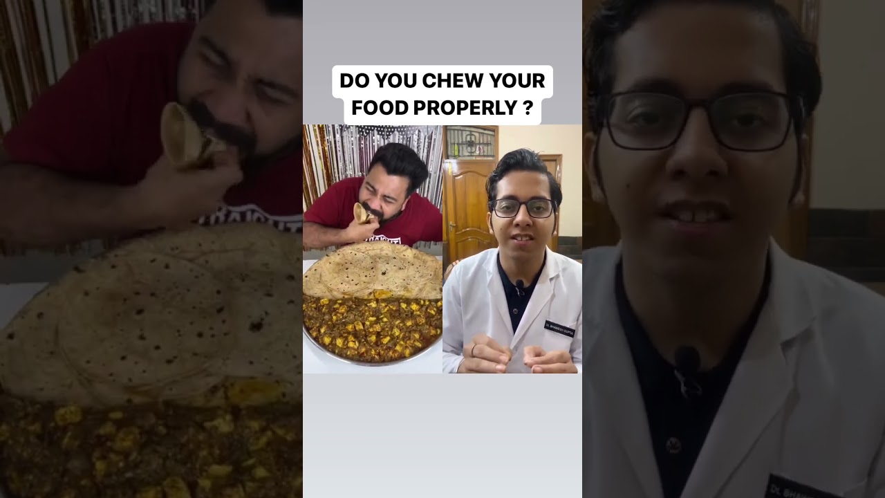 Do you chew your food properly ? | Dt.Bhawesh | #diettubeindia #dietitian #ayurveda #shorts