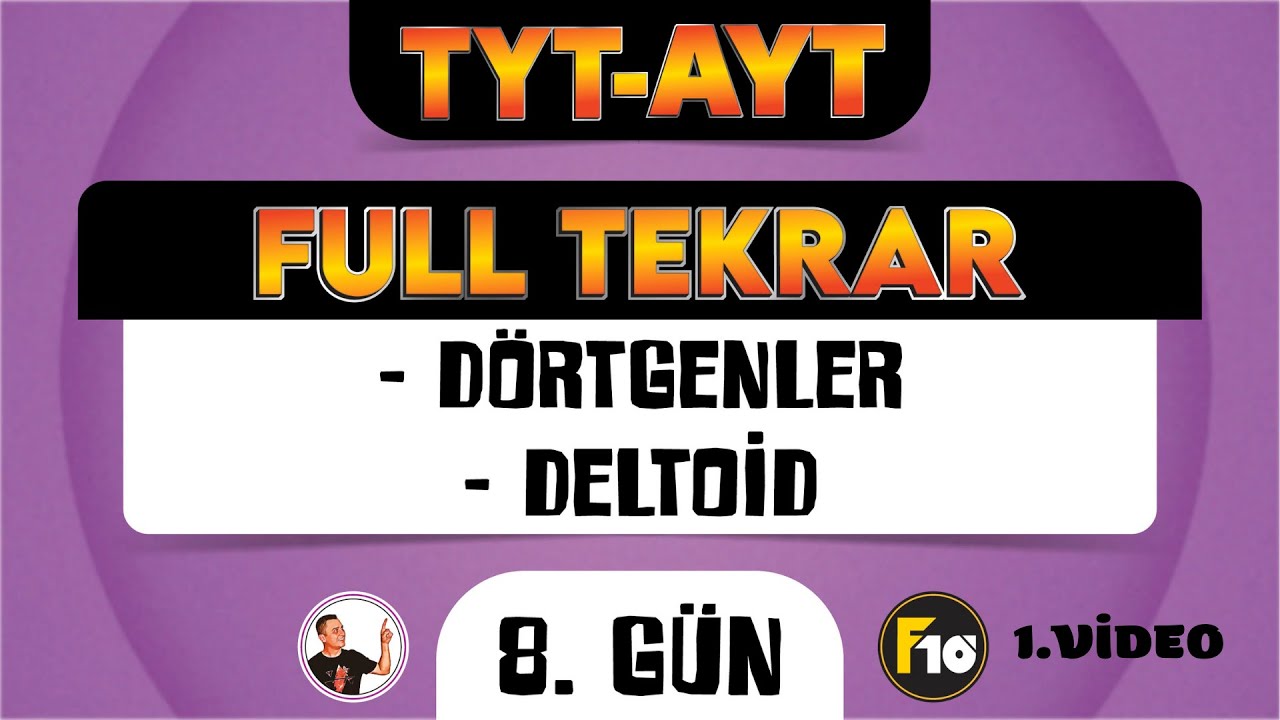 Geometri Full Tekrar Kampı | 8.Gün 1.Video | Dörtgen-Deltoid | 2023