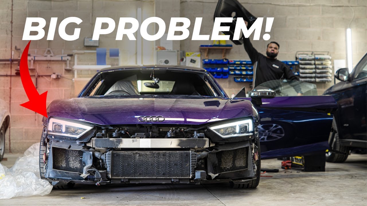 AUDI R8 V10 BUMPER REMOVAL IS A MAMMOTH TASK!