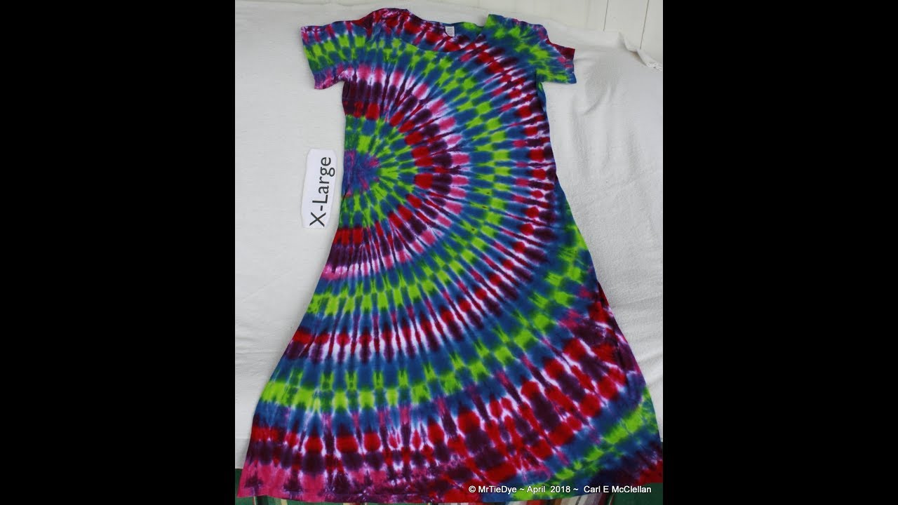 Tie Dye an Arc or Fan Fold ~ Tying it