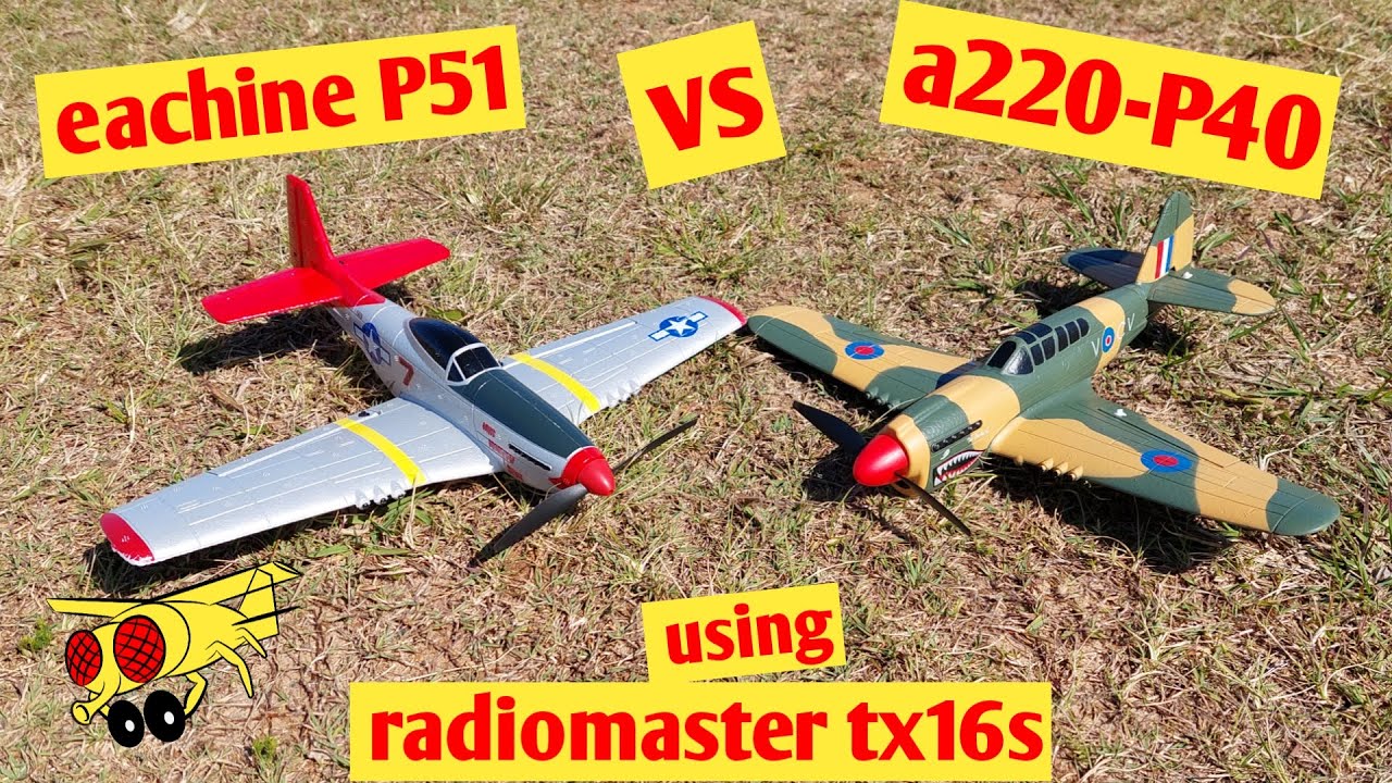How to Bind XK A220 P40 Updated & Eachine P51D vs XK A220 P40 RC micro plane