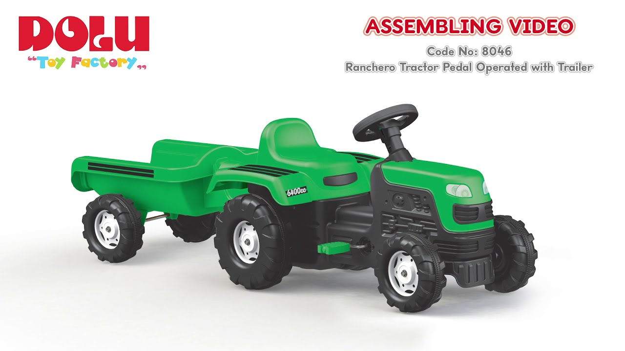 8046 - Ranchero Pedal Operated Tractor & Trailer