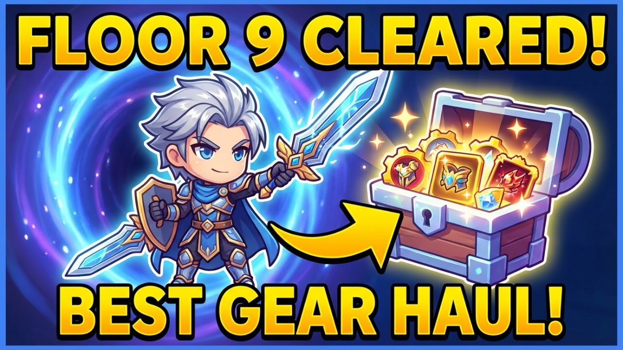 Evo Defense: Merge TD |Floor 9 Cleared! My Best Gear Haul Yet