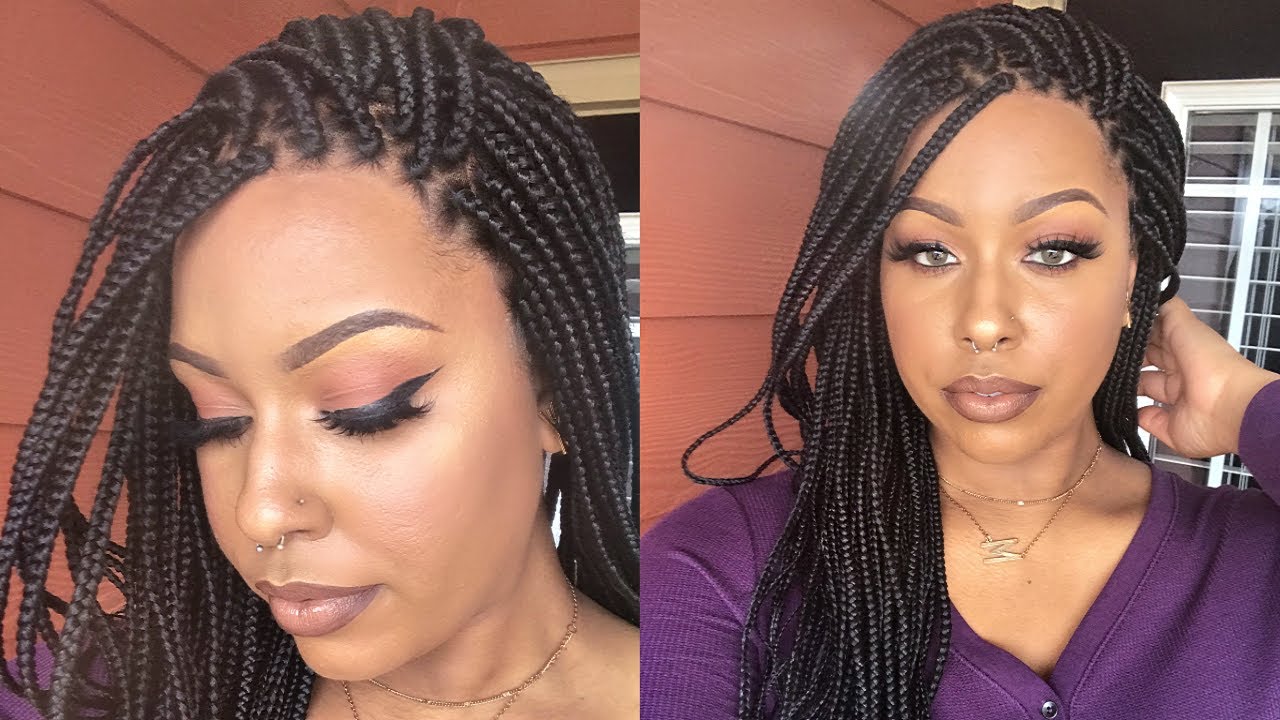 😮Box Braids in MINUTES | Easy Application | No Baby Hairs or Stocking Cap Method! | Neat and Sleek
