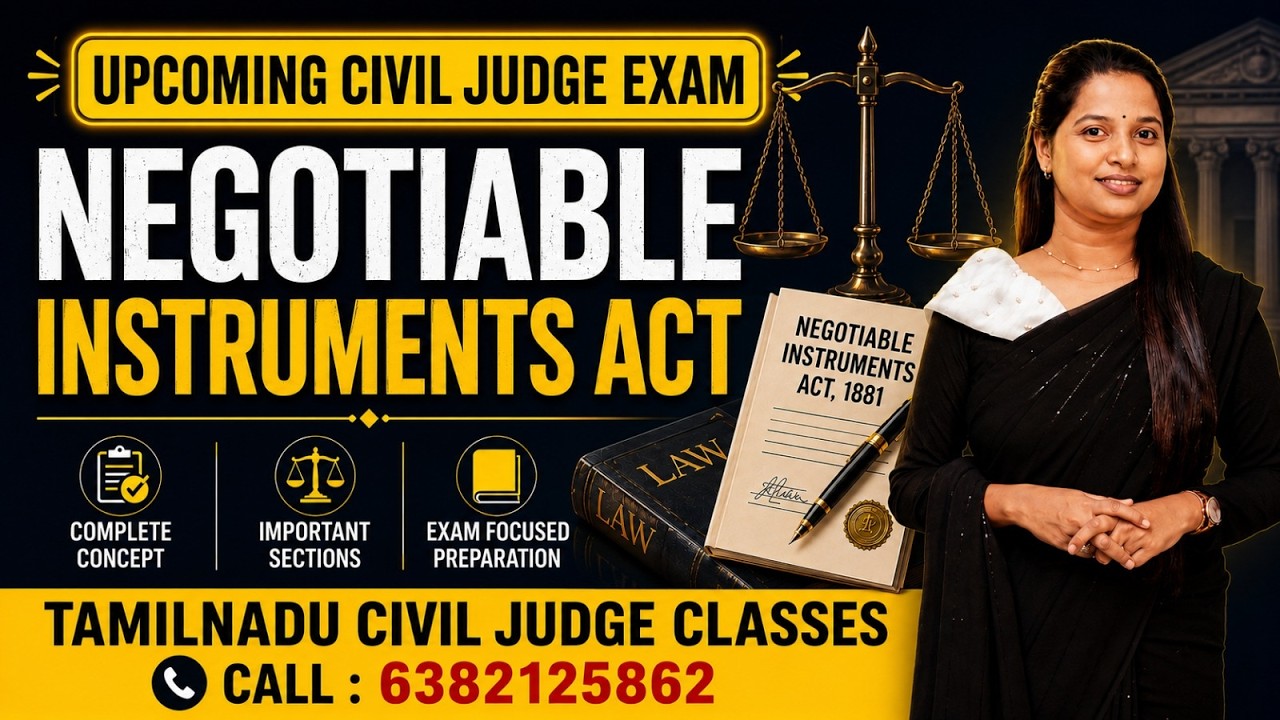 Negotiable instruments act for upcoming Civil Judge Exam | LawxpertsMV