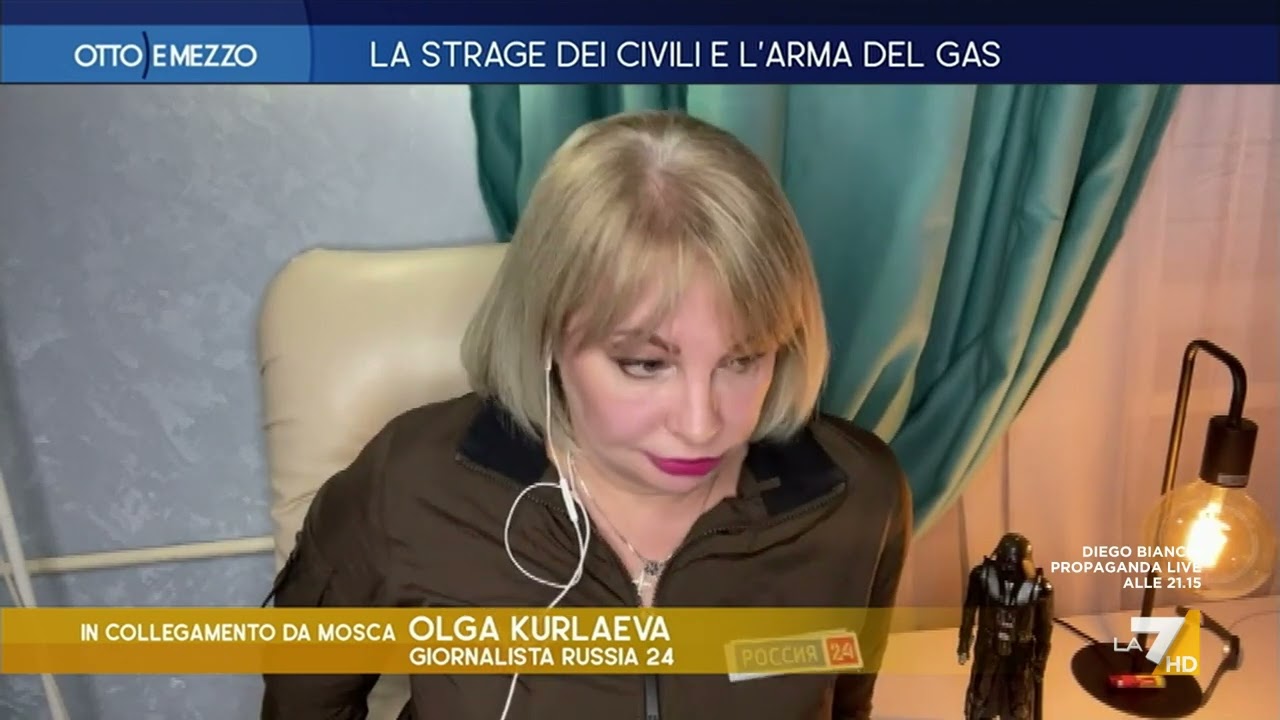 La giornalista russa Olga Kurlaeva: 