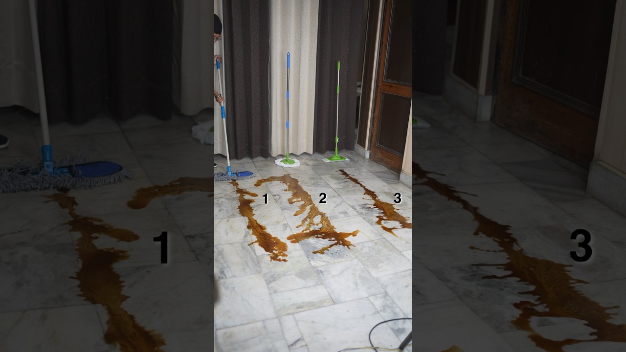 Spin Mop VS Flat Mop | Best Mop In India #Cleaning #Uses #FlatMop #SpinMop #multi-mopheads #shorts