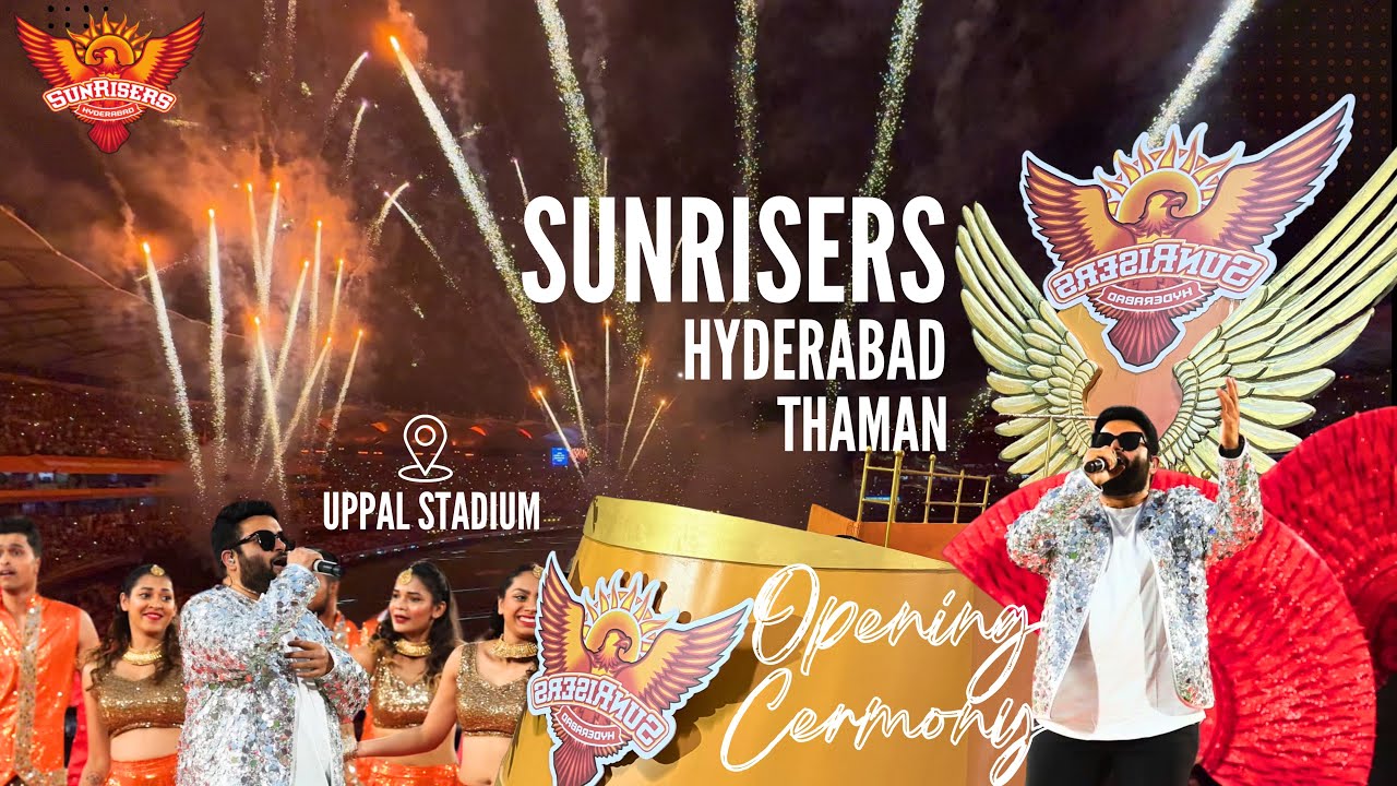 ORANGE ARMY OPENING CEREMONY 🦅 | Rajiv Gandhi International Cricket Stadium | SRH vs LSG | IPL 2025