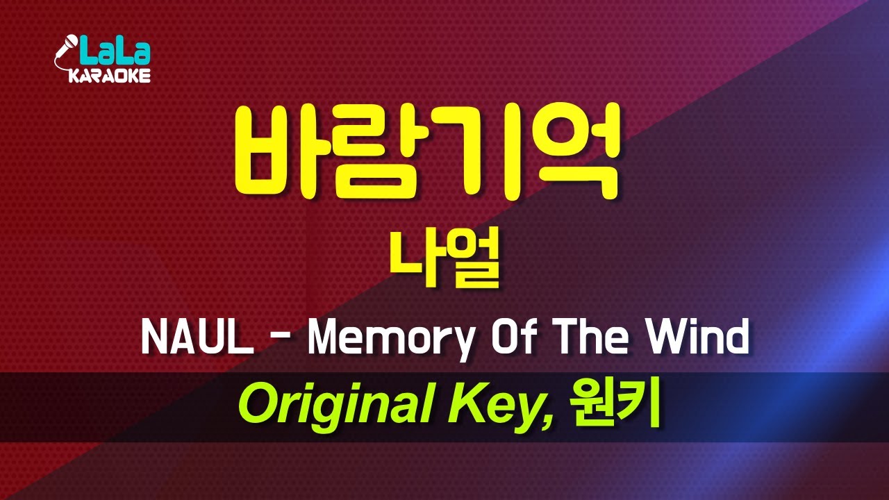 나얼 - 바람기억 (Memory Of The Wind) 노래방 Karaoke LaLa Kpop