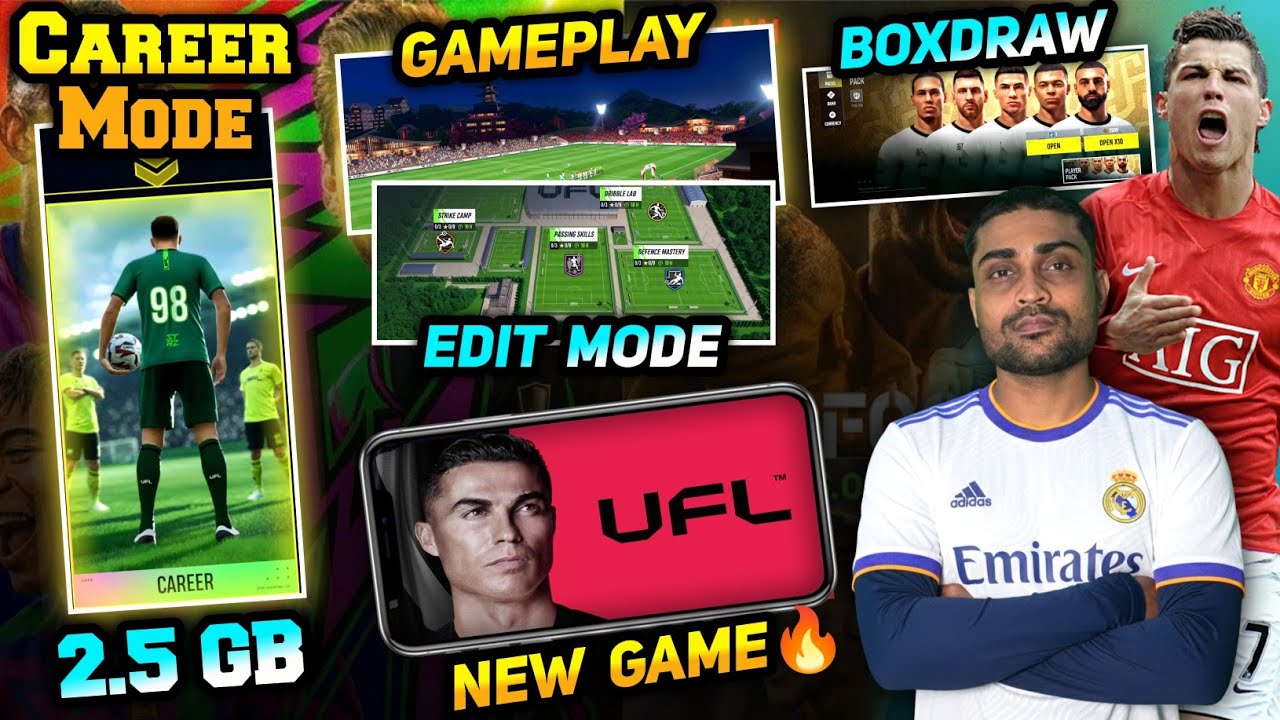 New Mobile UFL Football Game In Playstore✅| Career Mode, Boxdraw, Gameplay & Edit Mode | 2.5GB