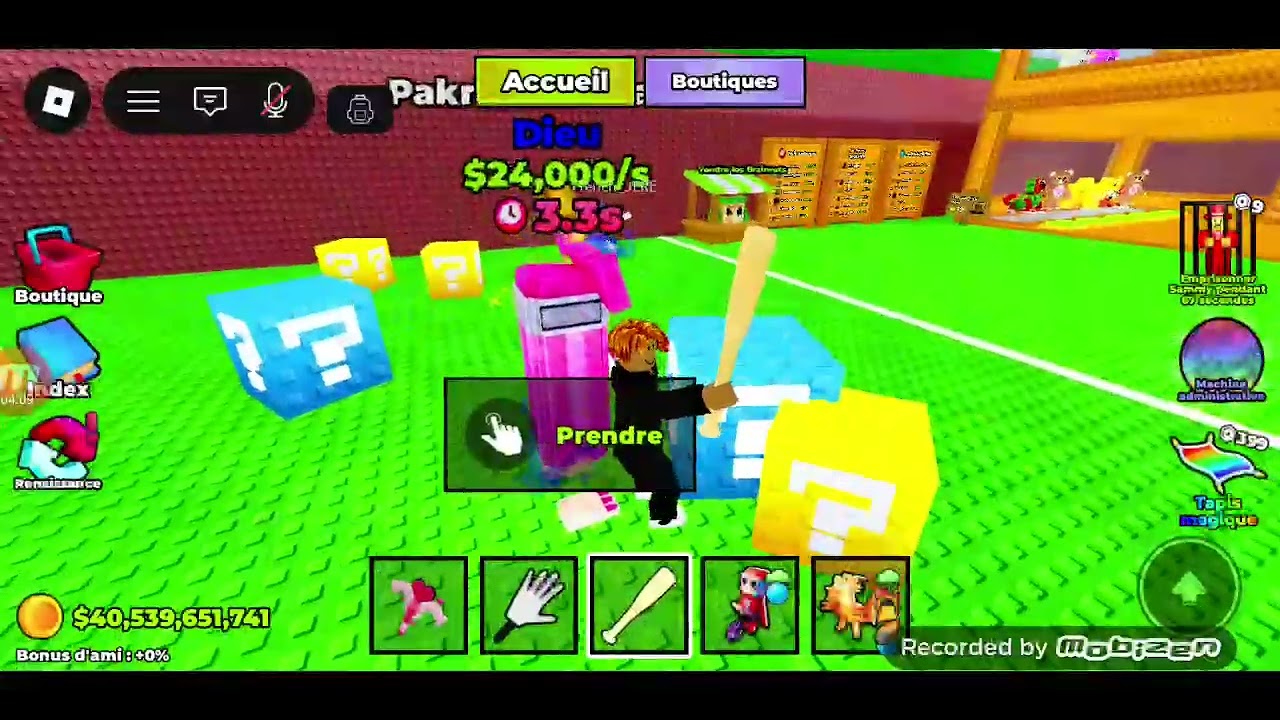 Je fait une vidéo bloc chanceux (je recommence à faire des vidéos 