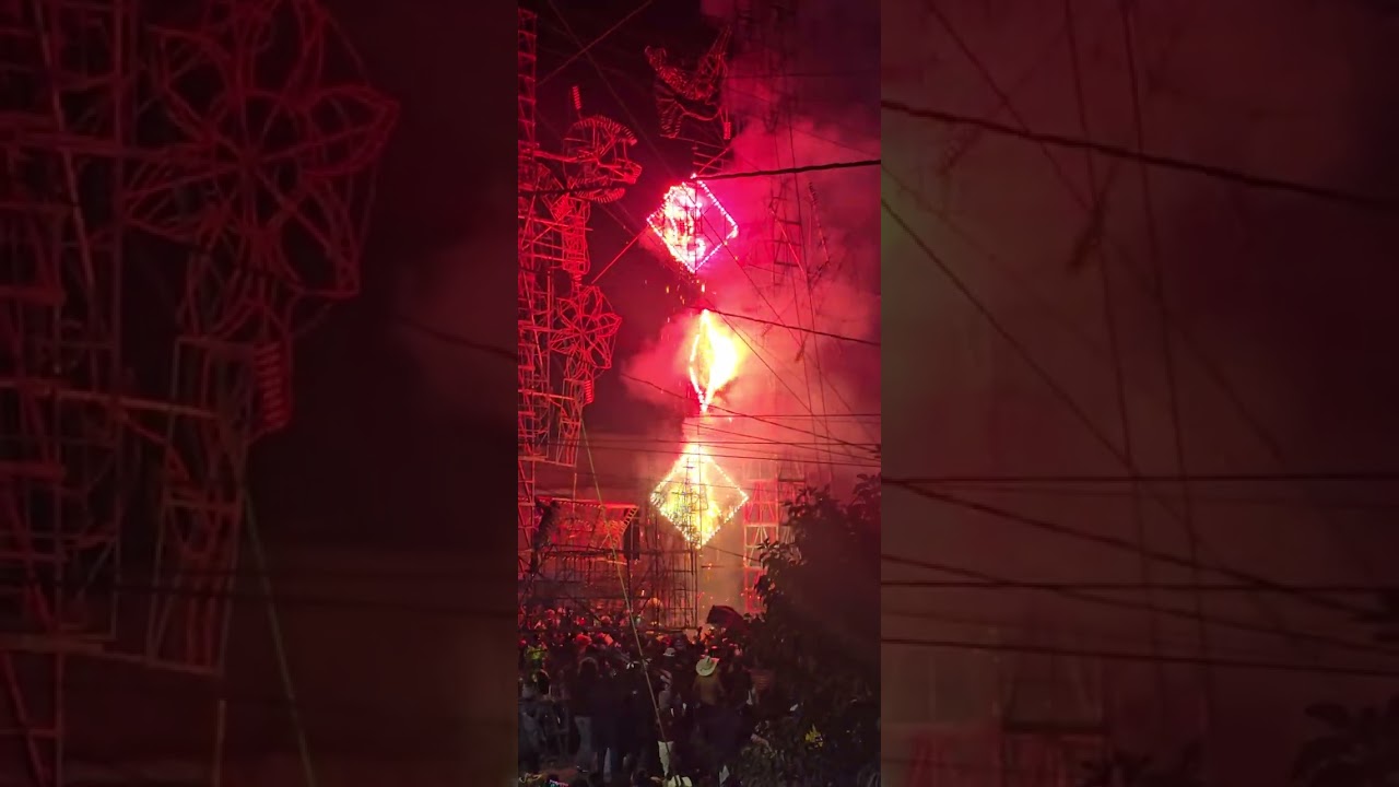 quema de castillo el sauz bajo 2024 en HONOR. A LA VIRGEN DE GUADALUPE