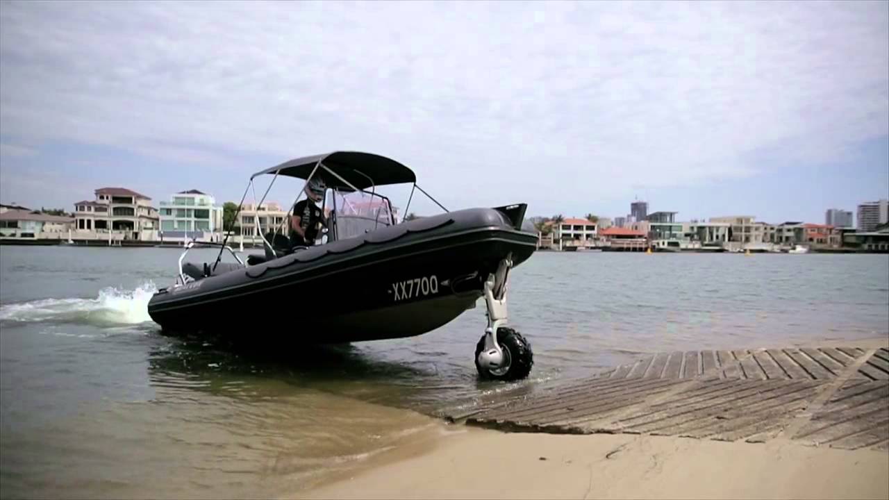 Ryal Harris & Kris Walton test Sealegs by Sirocco Marine North