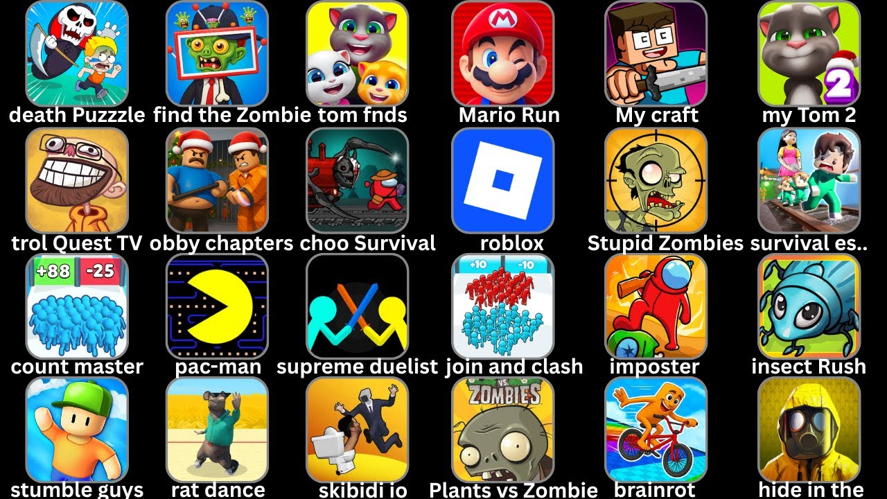 Death Puzzle,Red Ball 4,Stupid Zombies,Hide In The Backroom,Mario Run,Roblox,Red Ball 4,Stickman...