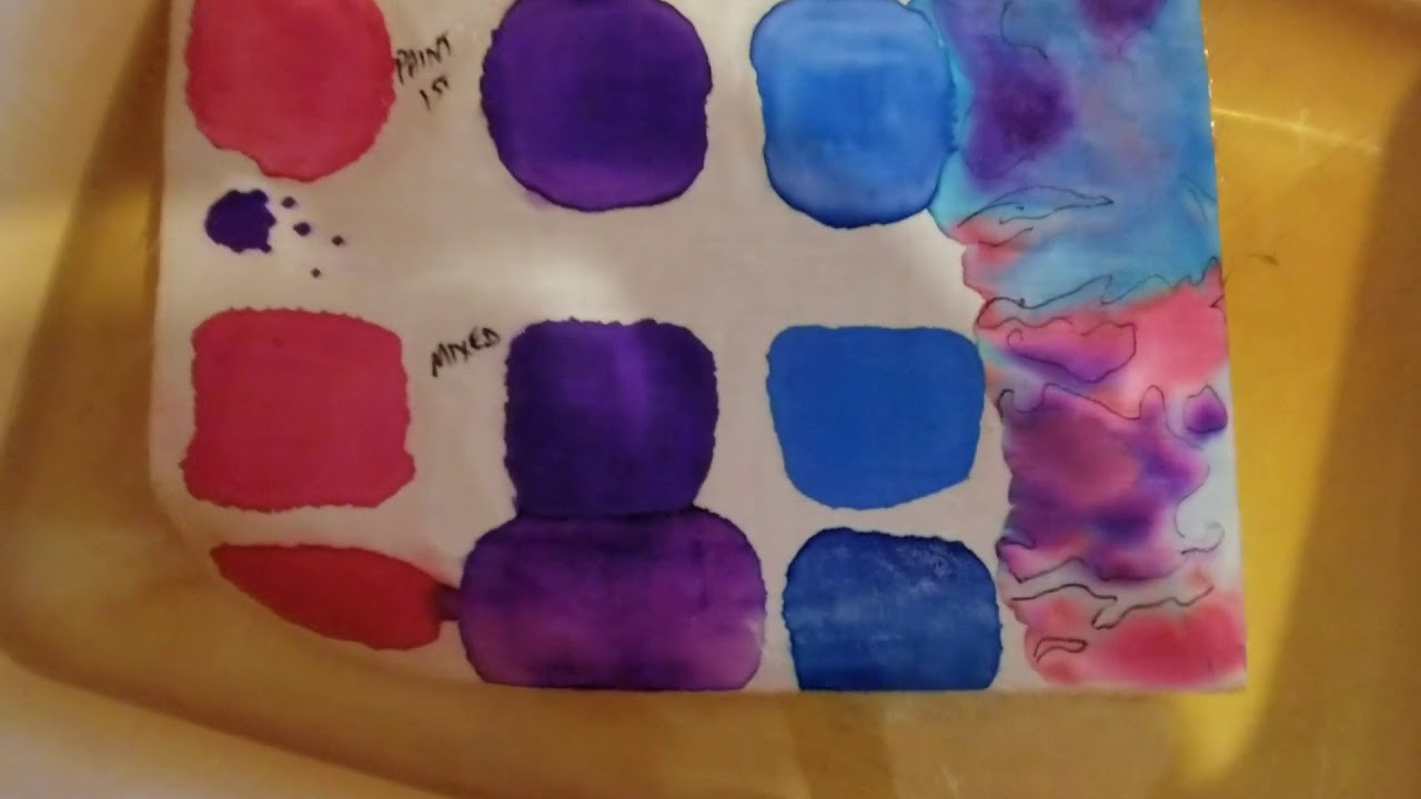 Making watercolor permanent for fabric
