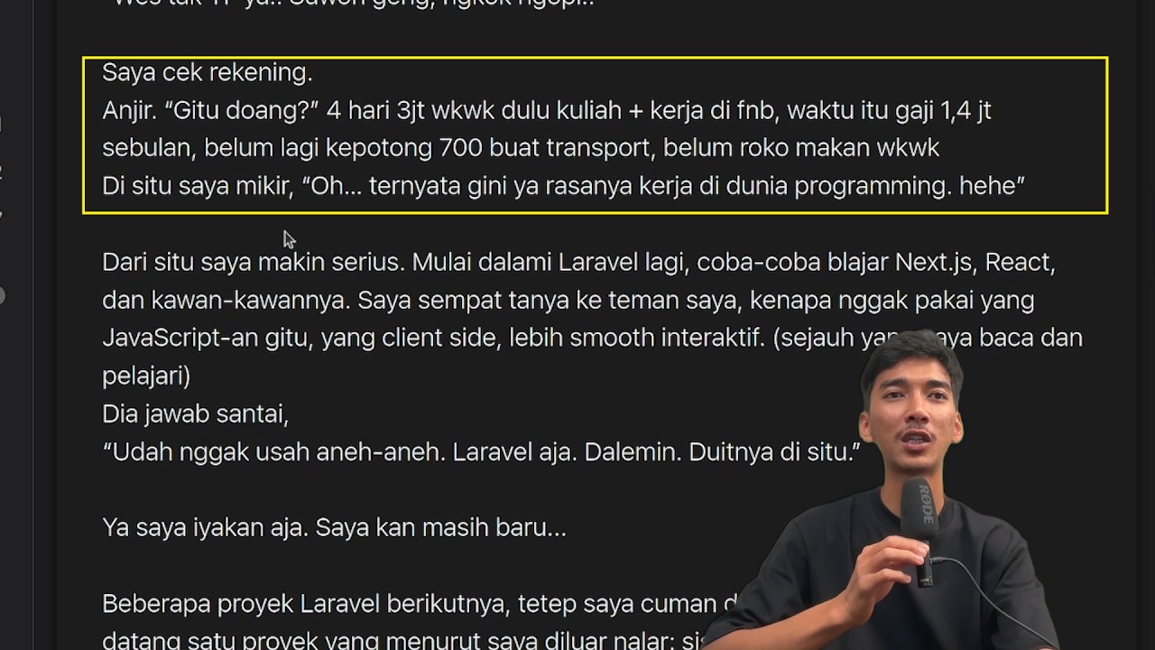 Dapet 3 Juta Dari 4 Hari Ngoding, Padahal Lagi Belajar... | BAPER.8