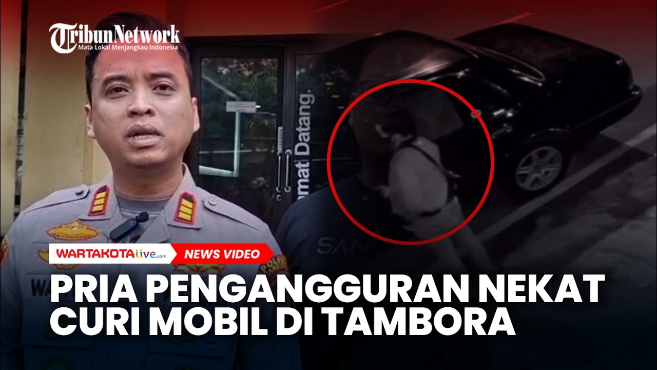 Pria Pengangguran Nekat Curi Mobil di Tambora Jakbar, Korban Sedang Mabuk dan Tidur di Jalanan
