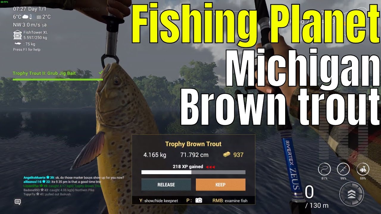 Fishing Planet | Trophy trout II: Grub jig bait, Michigan