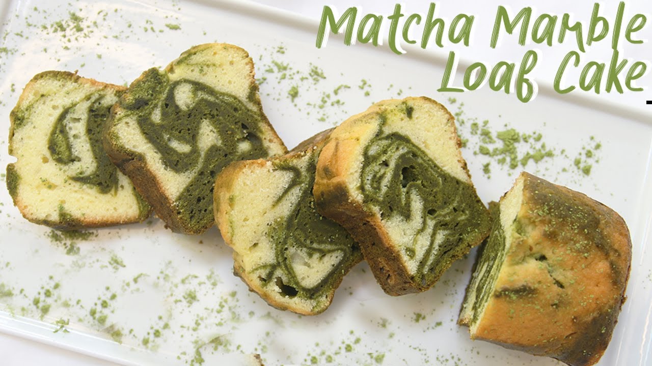 Matcha Marble Loaf Cake