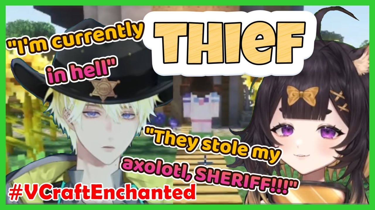 [#VCraftEnchanted] Someone Stole Darkness's (Nemusagi) Axolotl But It Was Not Who She Expected?