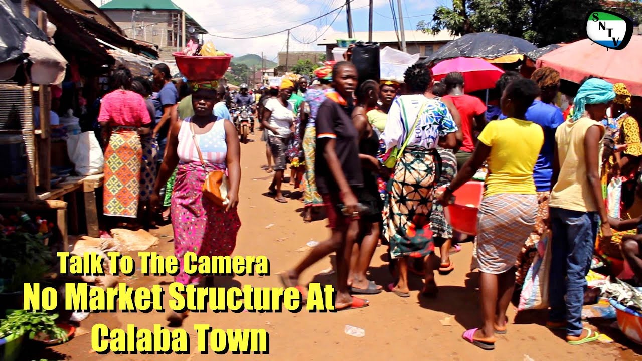 Talk To The Camera - No Market Structure At Calaba Town - Sierra Leone