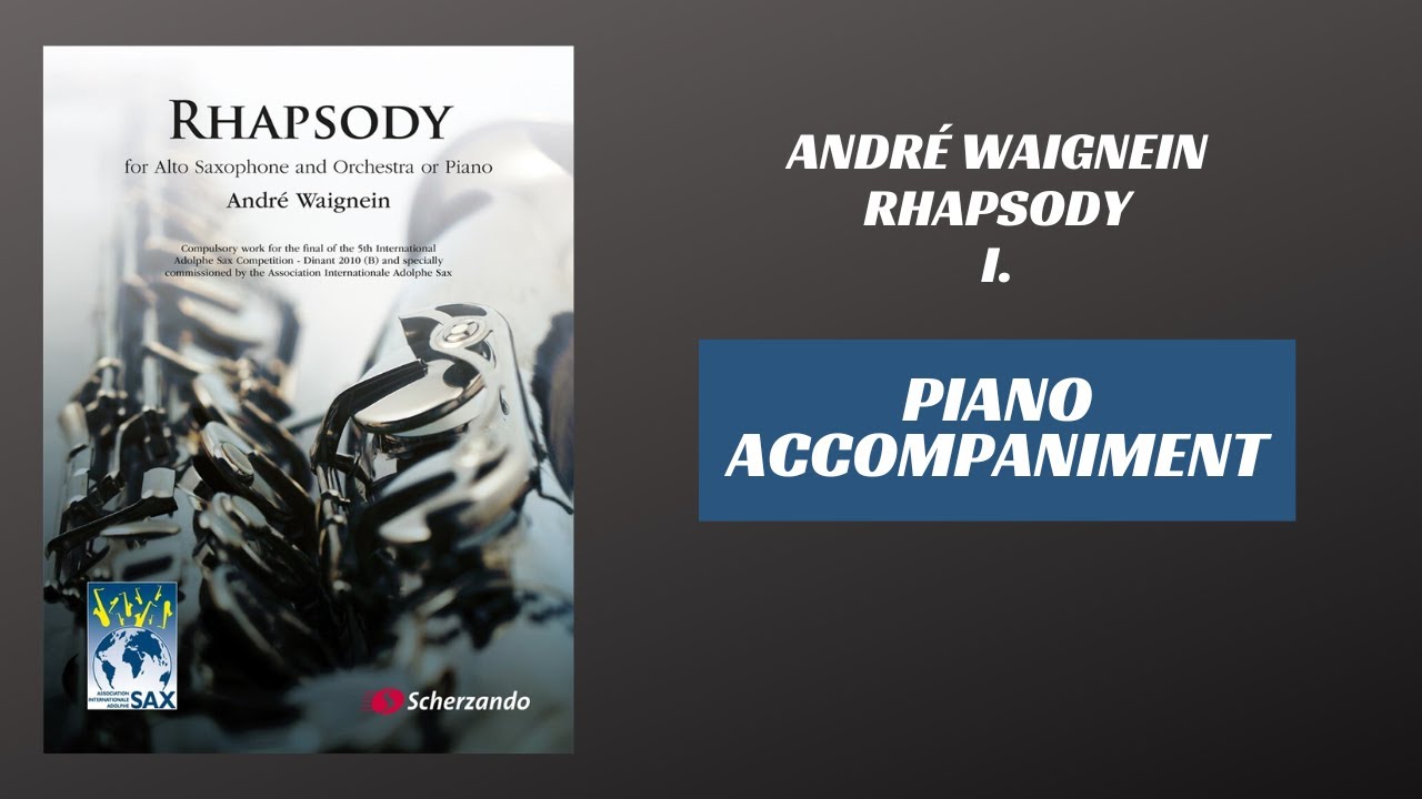 André Waignein - Rhapsody, mvt. I (Piano Accompaniment)