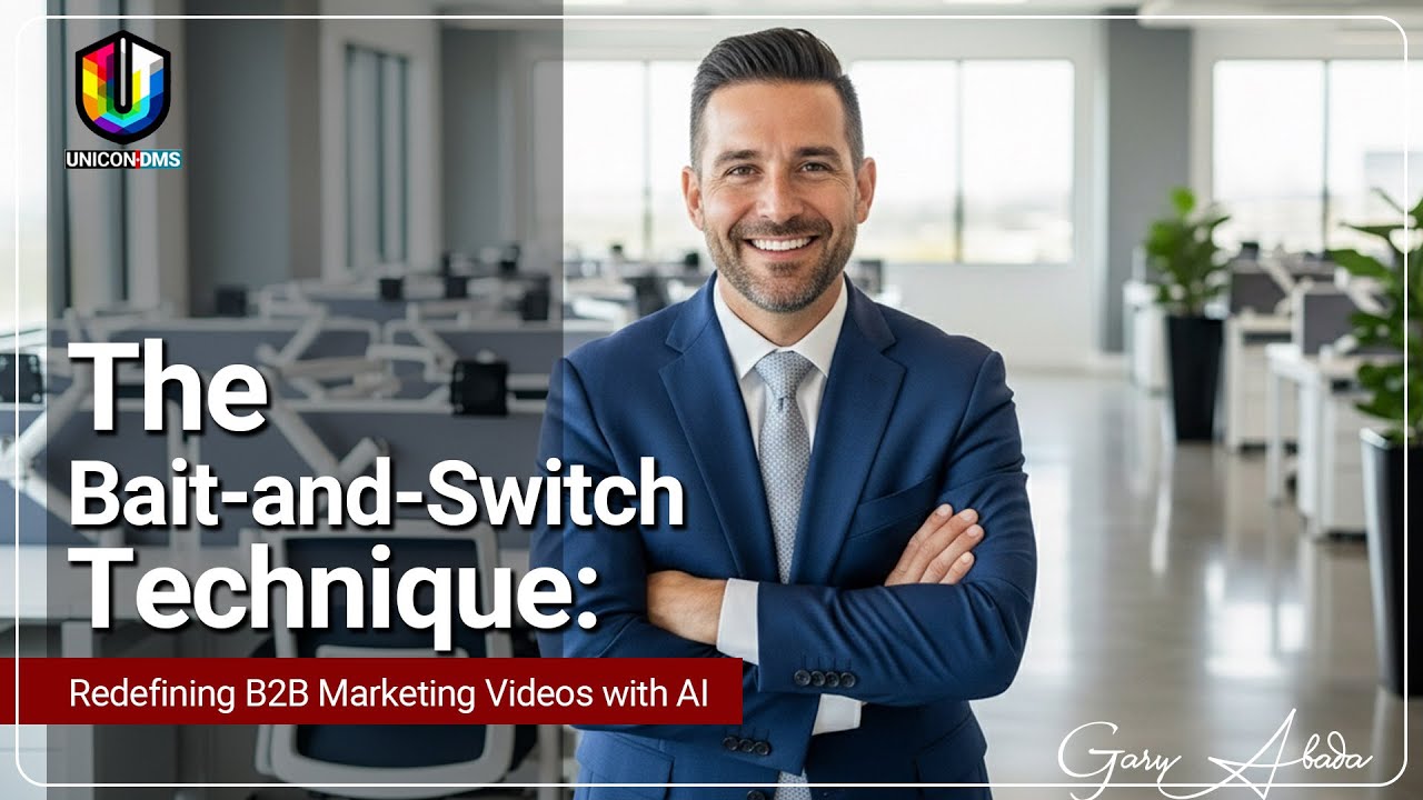 The Bait-and-Switch Technique: Redefining B2B Marketing videos with AI