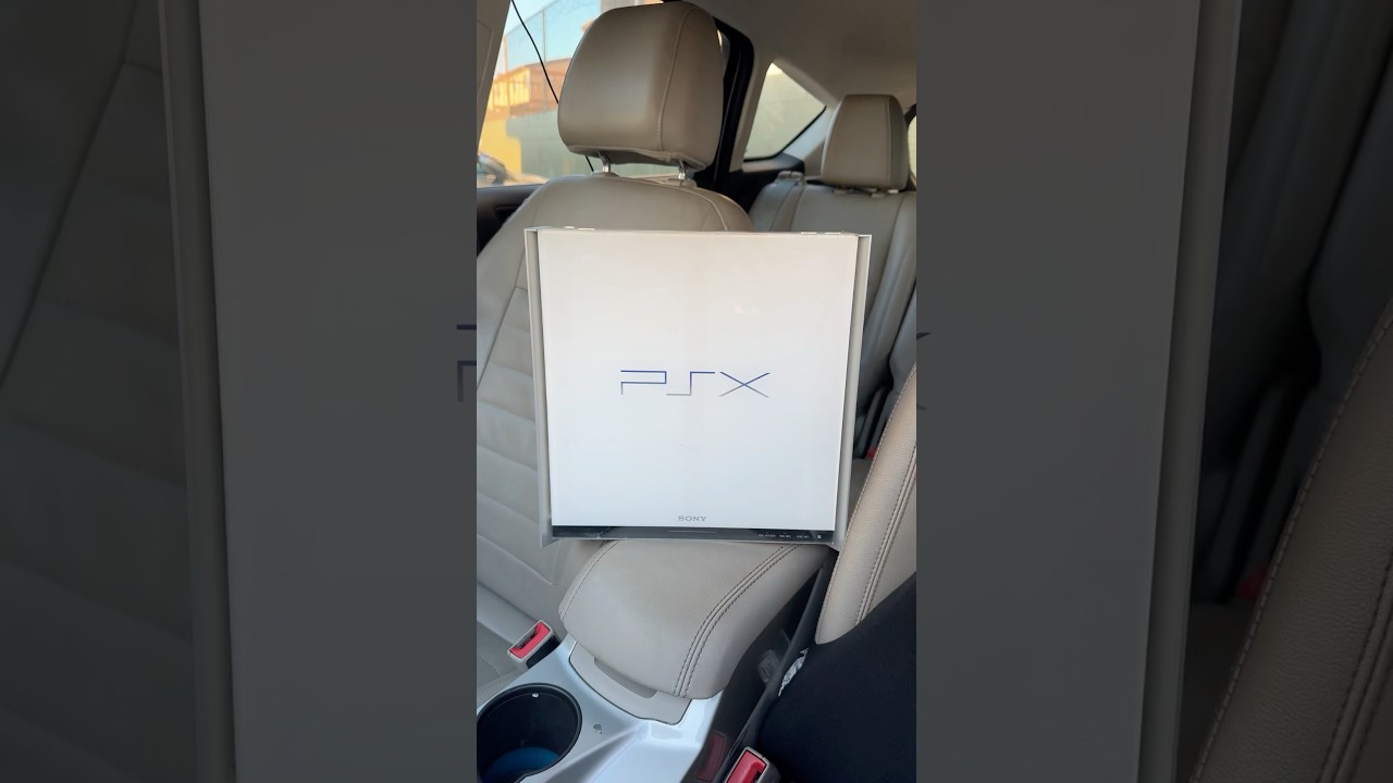 Sony PlayStation Х launch in the car 🚘 #playstation #sony #asmr #psx #ps2 #retrogaming #gaming