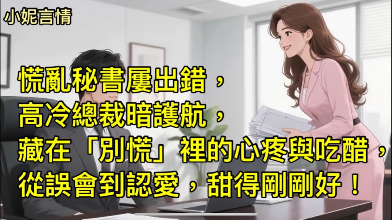 高冷總裁的暗戳戳甜寵：只對她溫柔［全文］｜慌亂秘書屢出錯 ，高冷總裁暗護航，藏在「別慌」裡的心疼與吃醋從誤會到認愛，甜得剛剛好 ！｜愛情故事｜短編小說｜有聲書｜愛情小說｜言情小說｜短文｜霸總