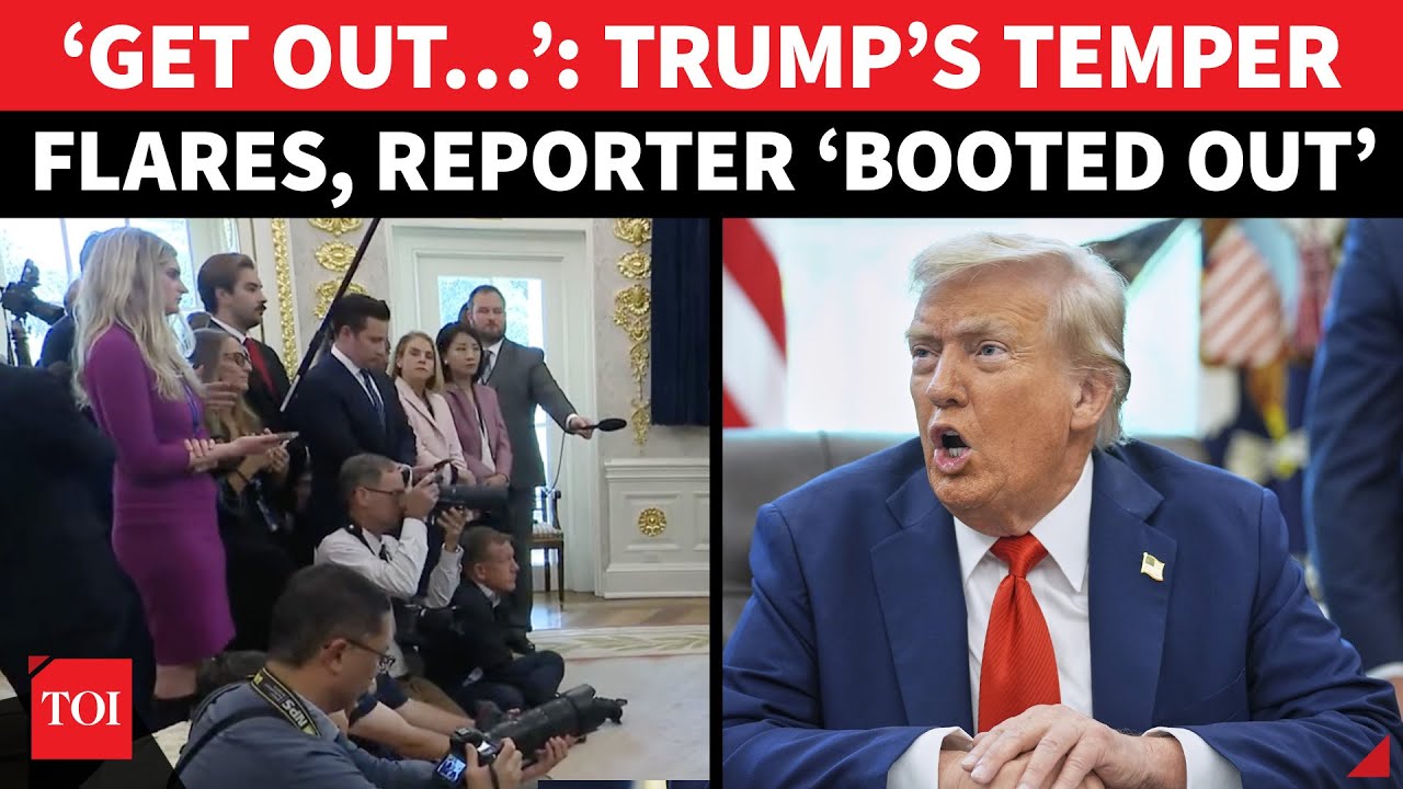 Trump ‘KICKS OUT’ Reporter In RARE Outburst; ‘GET OUT OF THE ROOM’: High Drama At US Briefing