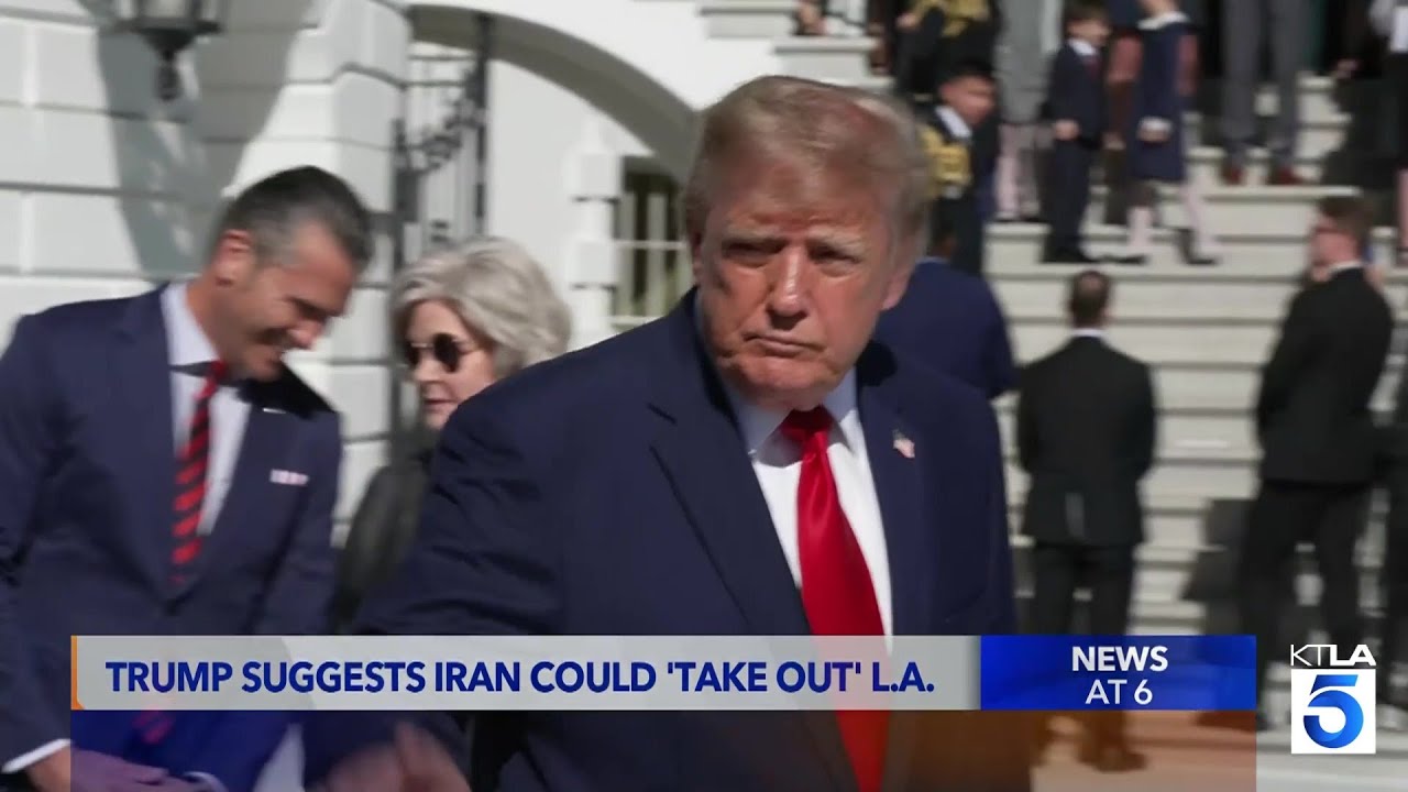 Trump suggests Iran could &lsquo;take out&rsquo; Los Angeles or San Diego