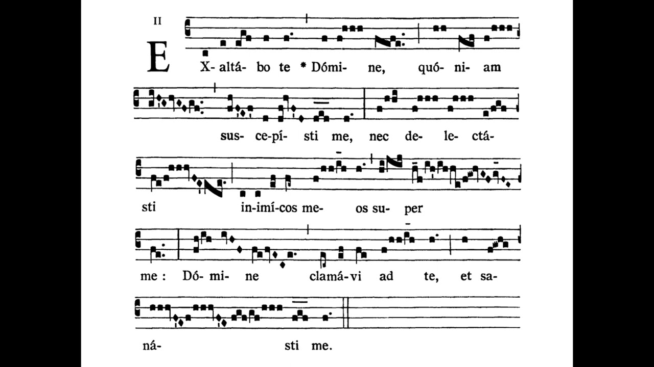 Offertory chant EF: Ash Wednesday & 11th Sunday after Pentecost - Exaltabo Te