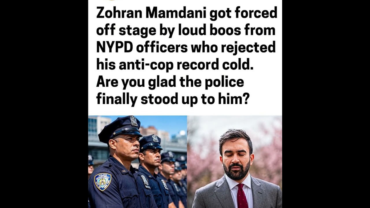 Zohran Mamdani faces boos from NYPD officers, highlighting deep divisions over policing and public