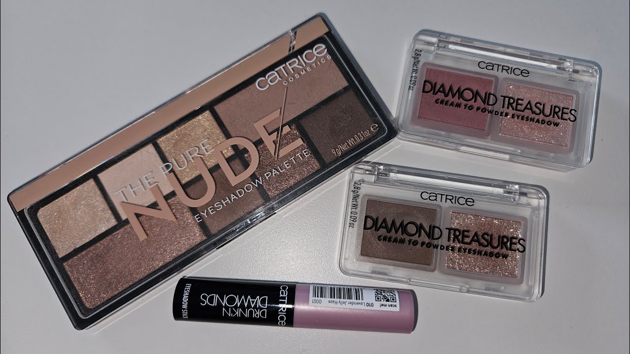 Коллекция теней CATRICE: DIAMOND TREASURES, THE PURE NUDE, DRUNK'N DIAMONDS