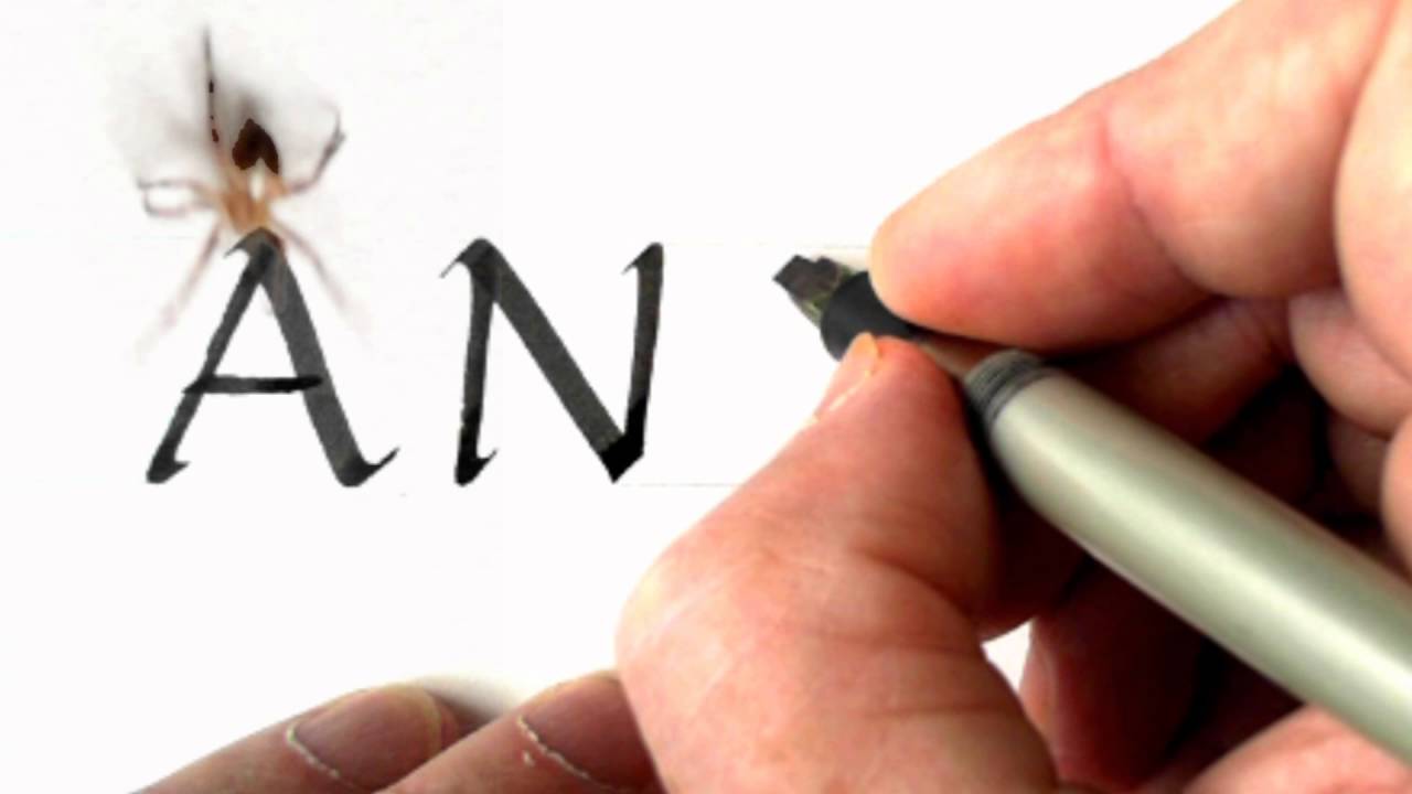 Calligraphy 29 Foundational Hand: Capitals  - A, N, M