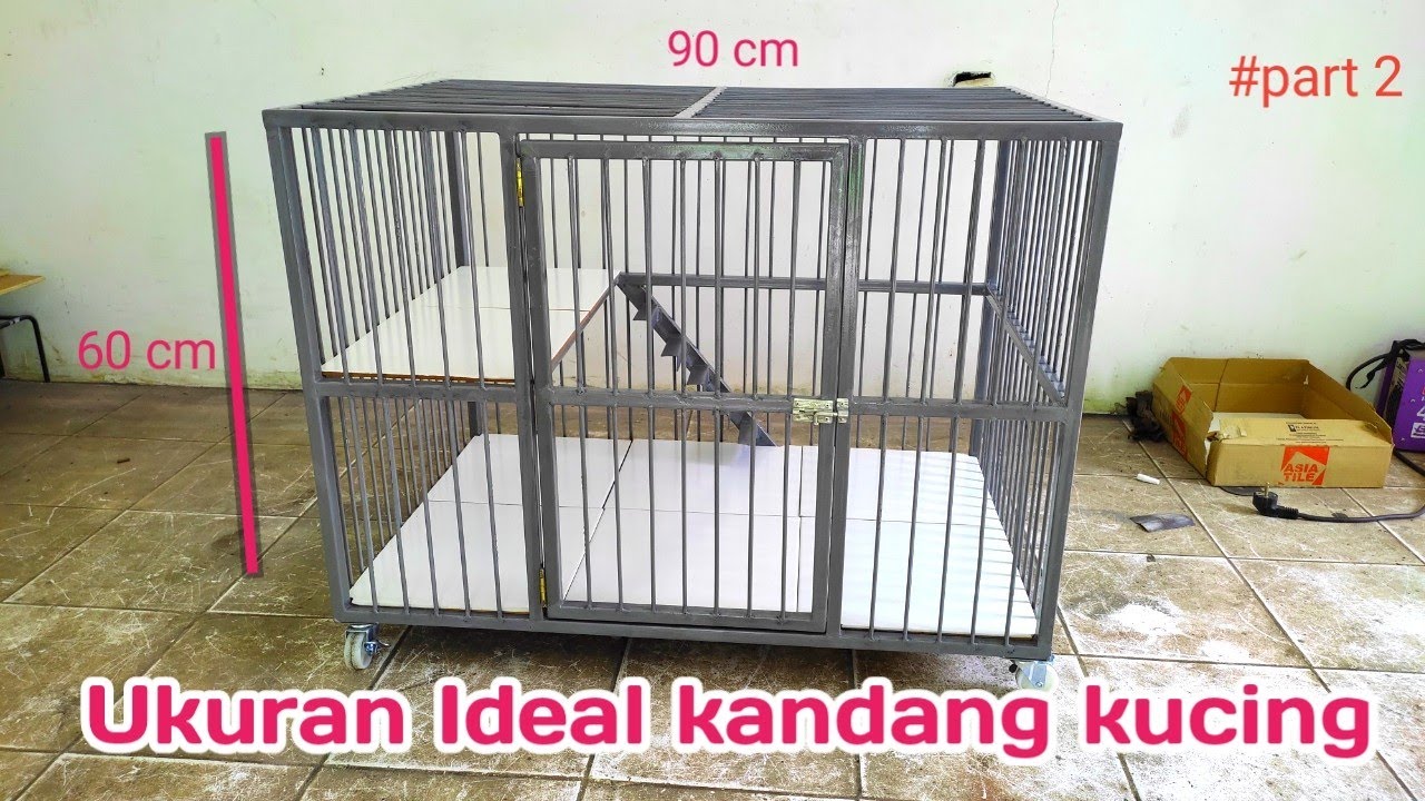 Cara sederhana memasang lantai keramik, kadang kucing rangka besi.