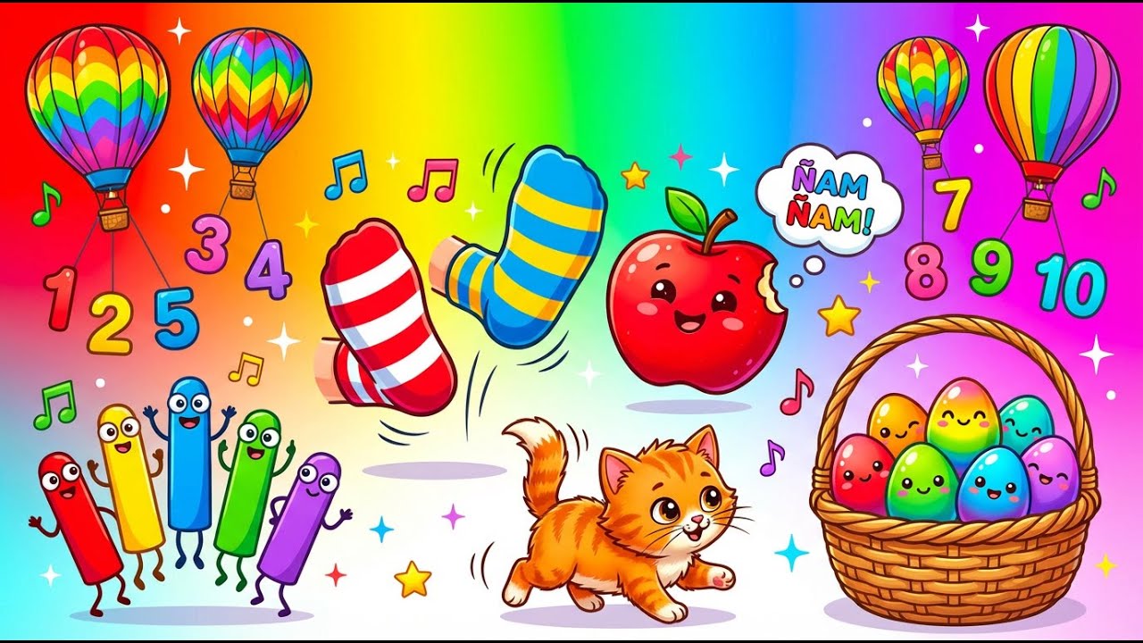 ¡Aprende Jugando! Fiesta de Canciones Mágicas para Peques 🎉✨