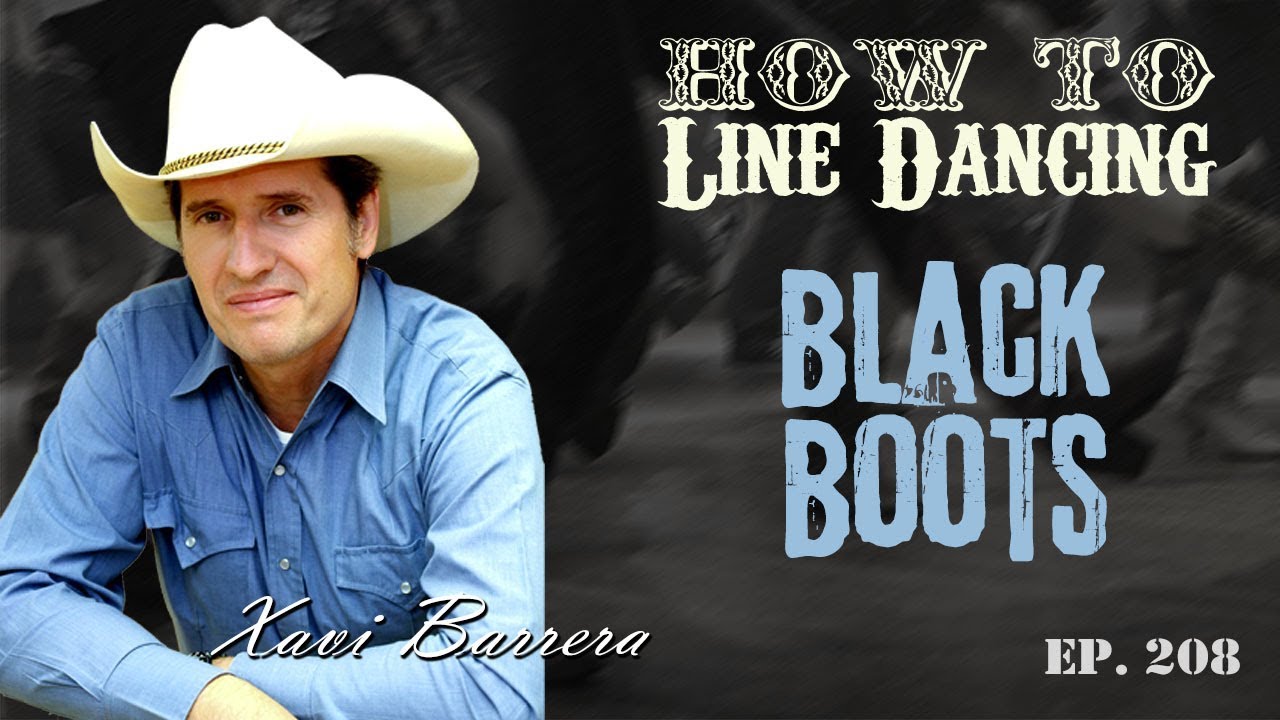 How to dance BLACK BOOTS 32 Counts Beginner Country Line Dance.