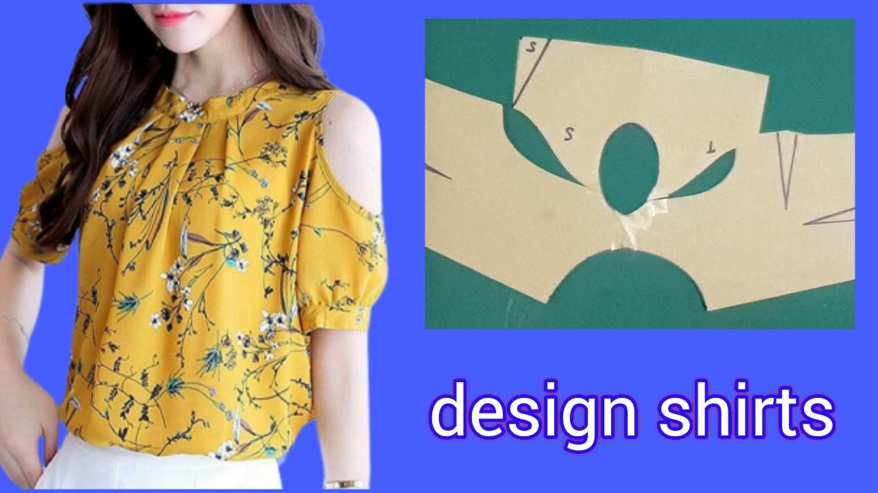 Thiết kế Áo kiểu khoét hở vai cực thời trang |design shirts |basic Sewing techniques |