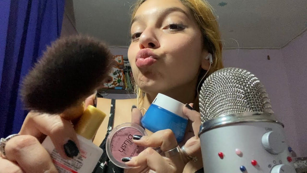 ASMR MAQUILLAJE FAST AND AGRESSIVE MÁS SONIDOS DE LLUVIA| SOFIWI