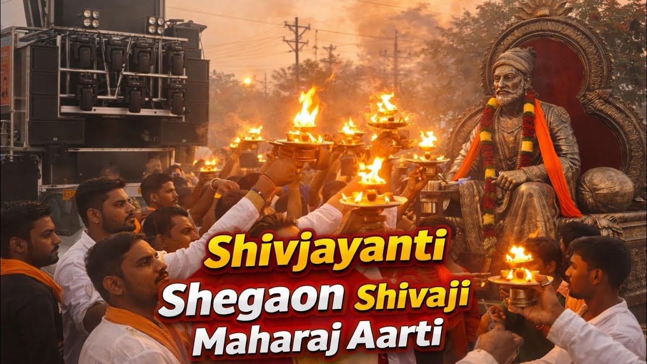 Shivjayanti Shegaon 2026 , Shivaji Maharaj aarti special, 19 February 