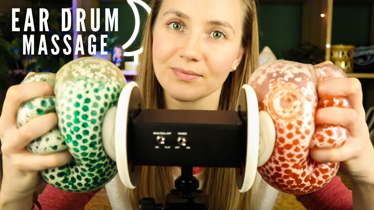 ASMR Ear Drum Massage, Ear Tapping & Ear Attention (fast)