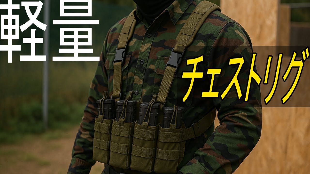【軽量で快適】サバゲー向けチェストリグ｜蒸れを防ぎ機動力アップできる実戦モデルを厳選紹介！
