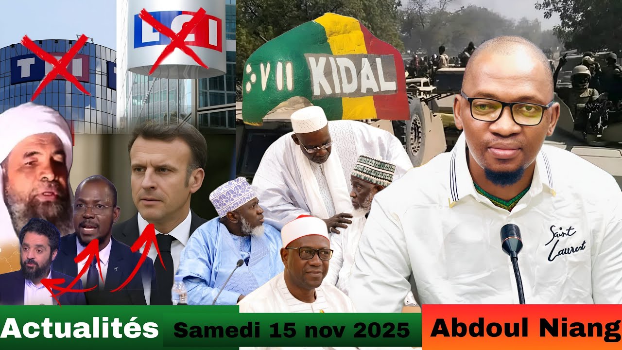 ABDOUL NIANG DERNI&Egrave;RE NOUVELLE, SITUATION S&Eacute;CURITAIRES, SUSPENSION DES CHA&Icirc;NES LCI ET TF1 AU MALI,