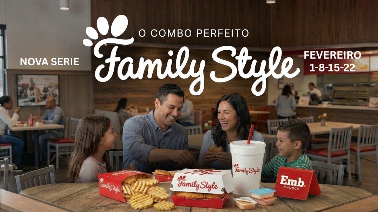CULTO DA FAMÍLIA I FAMILY STYLE | 22/FEVEREIRO I EMBAIXADA CHURCH - 10:00AM