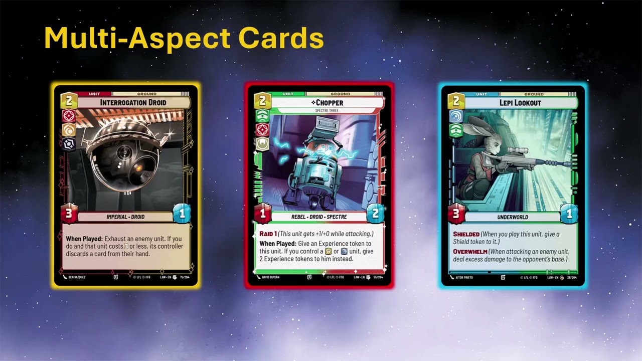 A Lawless Time Expansion Brings Multi-Aspect Cards to Star Wars Unlimited