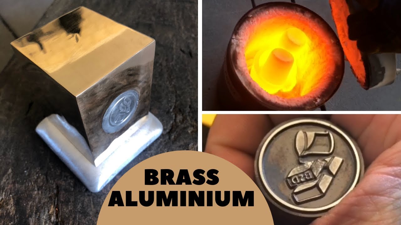 Aluminium Core Brass Block with New Personal Stamp & Crucible Tempering