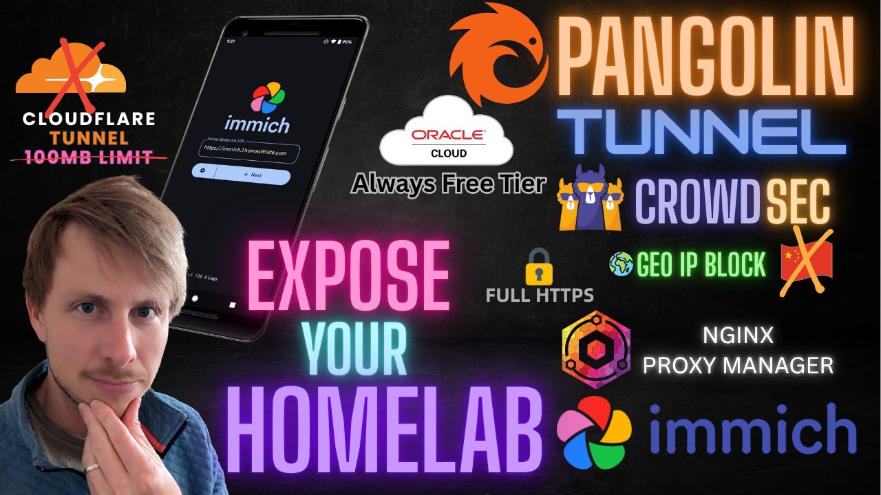 Create your OWN Home-Lab Tunnel with Pangolin NOW | Free VPS