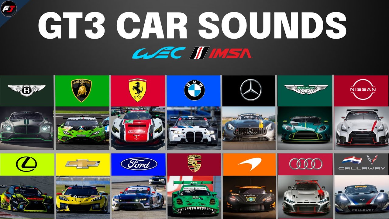 Every Engine SOUND of each GT3 Car Racing in 2025